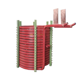 中頻爐，感應(yīng)爐，中頻電爐，感應(yīng)電爐中感應(yīng)線圈的作用：(洛陽萬峰工業(yè)爐)